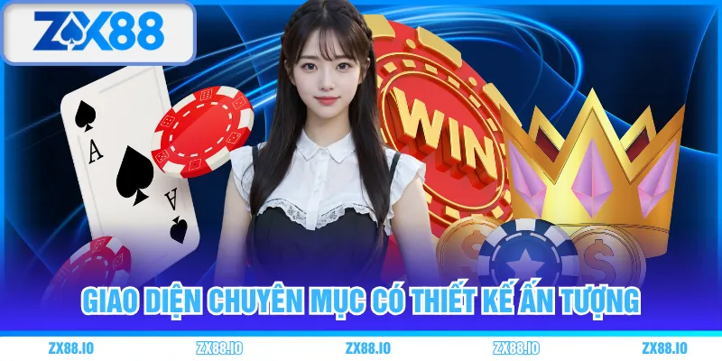 Giao diện chuyên mục có thiết kế ấn tượng