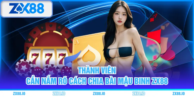Thành viên cần nắm rõ cách chia Bài Mậu Binh ZX88